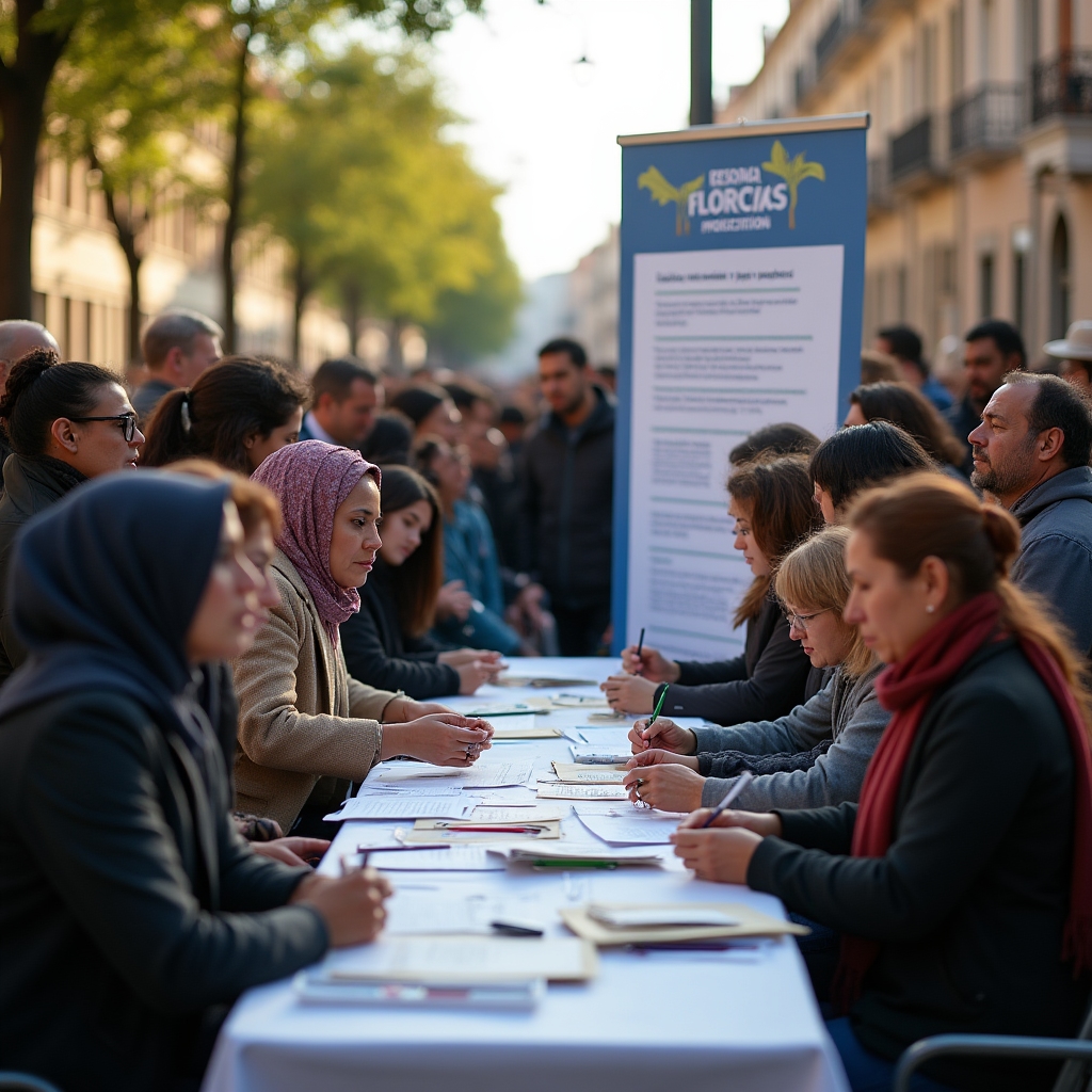 Proceso de adjudicación de parcelas a vecinos del municipio